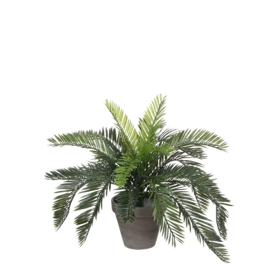 Afbeelding van Cycas Palm Kunstplant in Bloempot Stan H37 x Ø44 cm Groen