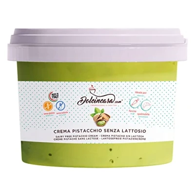 Afbeelding van Lactosevrije pistachecrème gebruiksklare pistachepasta pak van 500 g lactosevrij glutenvrij