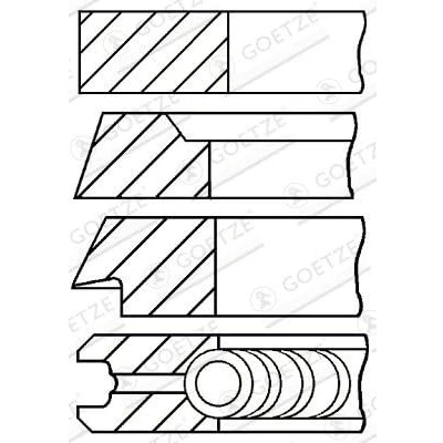 Afbeelding van GOETZE ENGINE 08 214811 10 Zuigerveer 108,23