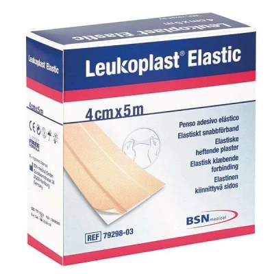 Afbeelding van Leukoplast Elastic Wondpleister 4cm x 5m