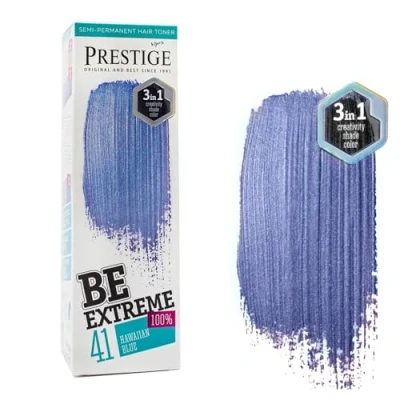 Afbeelding van Prestige BeExtreme Hawaiian Blue Haarverf Blauw Semi Permanente Haarkleuring Zonder Ammoniak/Peroxide/PPD/Parabenen