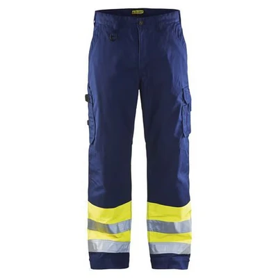 Image de Pantalon haute visibilité marine/jaune fluorescent
