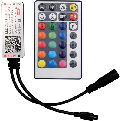 Afbeelding van V TAC VT 2429 LED Stripverlichting Wifi Controller Afstandsbediening 3IN1+RGB 28 Knoppen