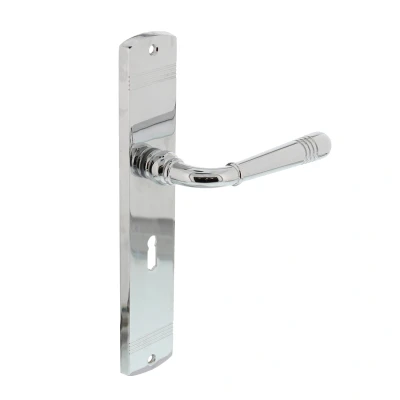 Afbeelding van Intersteel Deurkruk Emily op schild sleutelgat 56 mm chroom