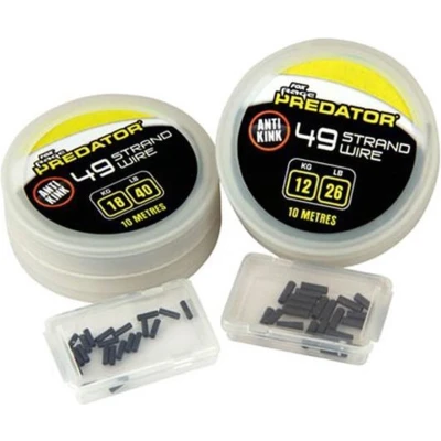 Afbeelding van Fox Rage Predator 49 Strand Wire Incl. Crimps 10m (40lbs) Roofvis onderlijn materiaal