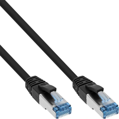 Afbeelding van InLine 4043718189052 netwerkkabel 2 m Cat6a S/FTP (S STP) Zwart