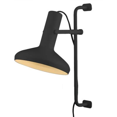 Afbeelding van Artdelight Wandlamp Vectro H 52 cm zwart