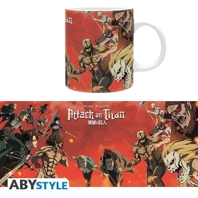 Afbeelding van Drink Mok Attack on Titan Gevechtsscène Seizoen 4