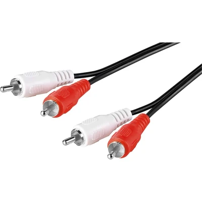 Afbeelding van Goobay Stereo aansluitkabel 2x RCA, afgeschermd