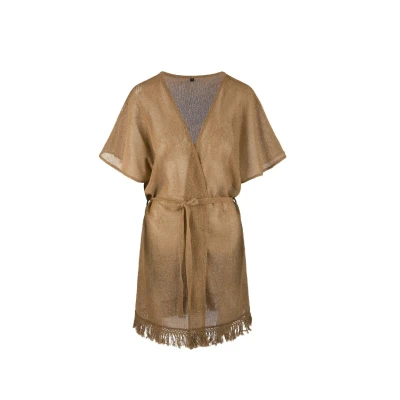 Afbeelding van Lingadore Kaftan Strandaccessoire, Dames, Maat: 40/42, Mandel