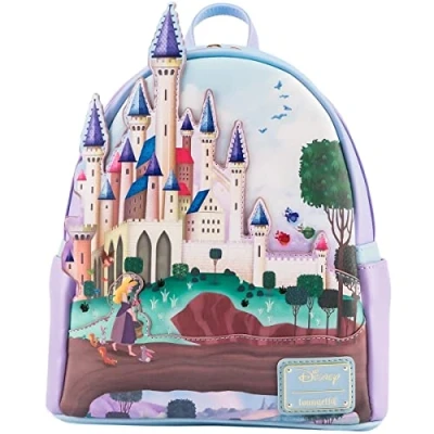 Afbeelding van Loungefly Princess Castle Series Sleeping Beauty Mini rugzak, Meerkleurig, modern, Modern