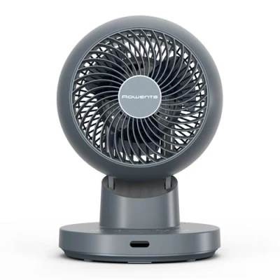 Image de Ventilateur de table Rowenta Turbo Swift Compact QV2540F0 Bleu Gris