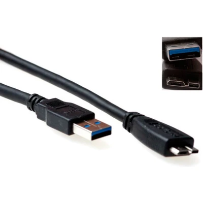 Afbeelding van ACT SB3031 USB 3.0 A Male/USB Micro B Male 2 meter