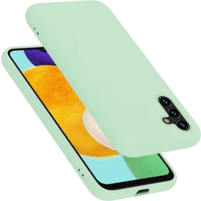 Afbeelding van Cadorabo Hoesje geschikt voor Samsung Galaxy A13 5G in LIQUID LICHT GROEN Beschermhoes gemaakt van flexibel TPU silicone Case Cover