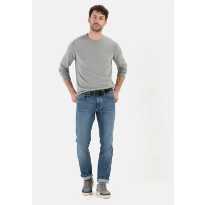 Afbeelding van camel active Flexxxactive Slim fit jeans, Heren, Maat: 38x30, Ocean blue