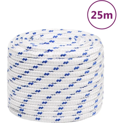 Afbeelding van vidaXL Boot touw 18 mm 25 m polypropyleen wit