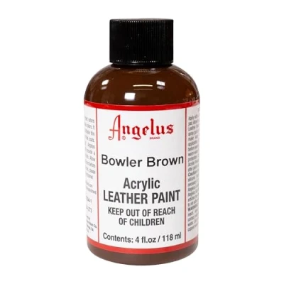Afbeelding van Angelus Leather Acrylic Paint textielverf voor leren stoffen acrylbasis Bowler Brown 118ml