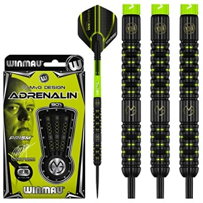 Afbeelding van WINMAU Michael van Gerwen MvG Adrenalin: Steeltip Tungsten Dartpijlen Professioneel 22g