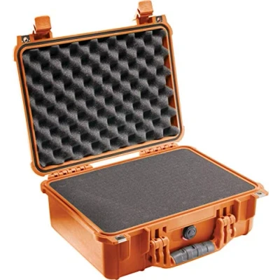 Afbeelding van Peli™ Case 1450 Koffer Medium oranje met schuim