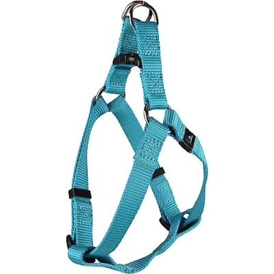 Afbeelding van Flamingo Ziggi Step&amp;go Harnas Honden Turquoise M 35 60cm 20mm 1st 127568