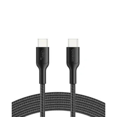 Afbeelding van Belkin USB kabel 24 pin C (M) naar 2.0 2 m voeding (60 W), gevlochten kabel, snel opladen