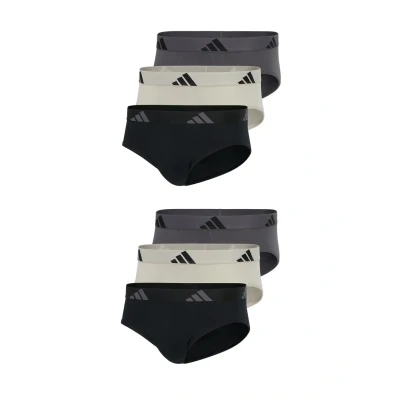Afbeelding van adidas Sportswear 6PACK Slip, Heren, Maat: Large, Schwarz taupe dunkelgrau