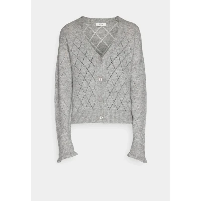 Afbeelding van JDY Jdyletty Vneck Cardi Vest, Dames, Maat: XS, Light grey melange