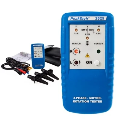 Afbeelding van Peaktech P 2525 Draairichtingaanwijzer (Meetapparaatkoffer), Metrologie