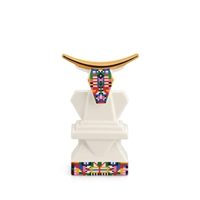 Afbeelding van Alessi Holyhedrics kerstbeeld Os Multi color / Porselein