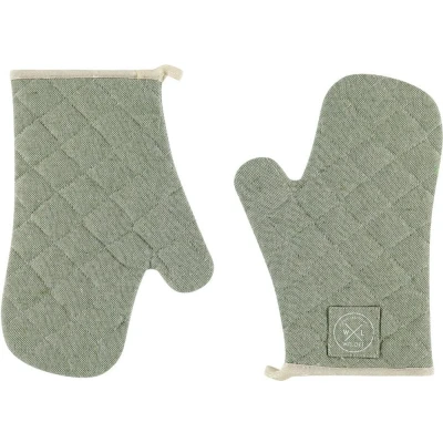 Afbeelding van Witloft Gerecycled Katoen Ovenwanten (2 st.) Pistache