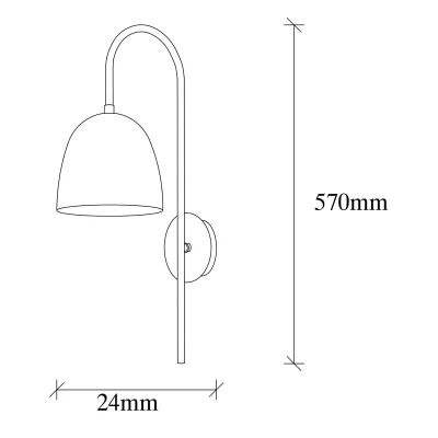 Afbeelding van Wandlamp Tattoo 3321, goud antiek, metaal, Ø 16 cm