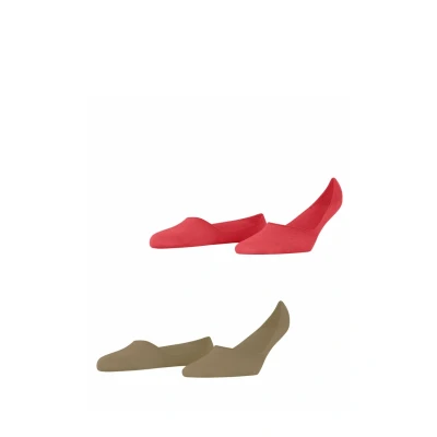 Afbeelding van Burlington Everyday 2PACK Enkelsokken, Dames, Maat: 35/36, Coral red