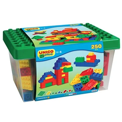 Afbeelding van Unico Plus 8525 Box met 250 bouwstenen