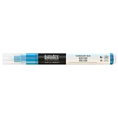 Afbeelding van Liquitex Marker, fijne punt, fluorescerend blauw