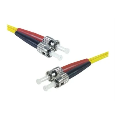 Afbeelding van Exertis Connect Glasvezel patchkabel Eco, 9/125 µm, OS2 vezel, 2x ST plug/2x plug, geel, 1,0 m UPC gesneden (CAT6e, 1 m), Netwerkkabel