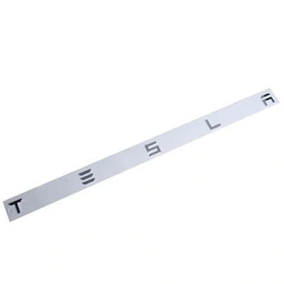 Afbeelding van Auto Achterklep Embleem Stickers, voor Tesla Model 3 X S Y, Letters Logo Kofferbak Stickers Outdoor Decoratie Accessoires, Zilver