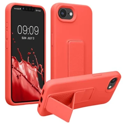 Afbeelding van kwmobile back cover voor smartphone geschikt Apple iPhone 16e 1x beschermhoesje van kunststof In koraal