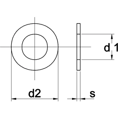 Afbeelding van Sluitringen DIN 126 thermisch verzinkt M22 100 stuks