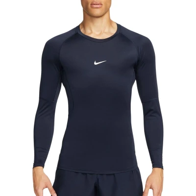 Afbeelding van Nike Performance Longsleeve, Heren, Maat: Large, Obsidian/white