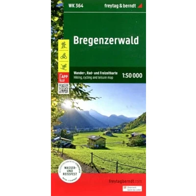 Afbeelding van Wander Rad Freizeitkarte Bregenzerwald