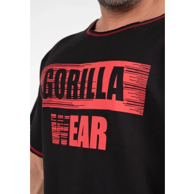 Afbeelding van Gorilla Wear Wallace Workout Tshirt print, Heren, Maat: S/M, Black