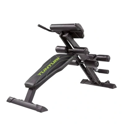 Afbeelding van Tunturi CT80 Core Trainer Fitnessbank Opklapbaar Buikspierbank Buikspiertrainer Verschillende trainingsopties Tot 150kg belastbaar Incl. Gratis fitnessapp