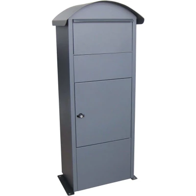 Afbeelding van V part Brievenbus Victorian Galvanized Steel Powder Coated mat antraciet