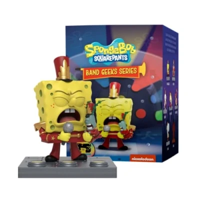 Afbeelding van Mighty Jaxx Spongebob Squarepants Band Geeks Series Blind Box Toy verzamelfiguren een verpakking Bevat willekeurig figuur