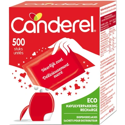Afbeelding van Canderel Zoetjes Navulling 500 Stuks