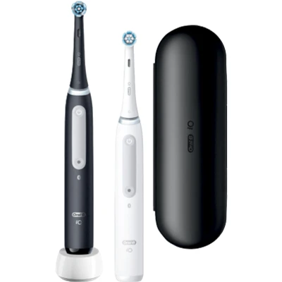 Image de Oral b Brosse à dents électrique io4 duo matt black/quite white 4210201414742
