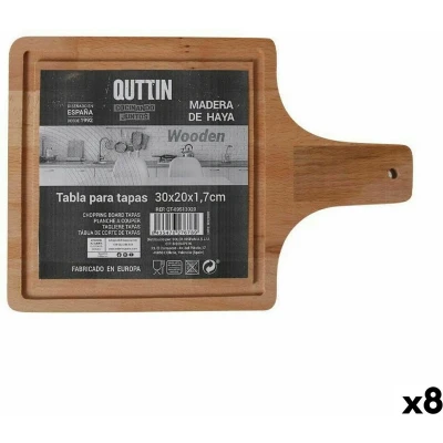 Afbeelding van Dienblad Quttin Met handvat 30 x 20 1,7 cm (8 Stuks)
