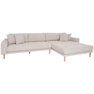 Afbeelding van House Nordic Lido Beige 2,5 Zits Hoekbank Rechts