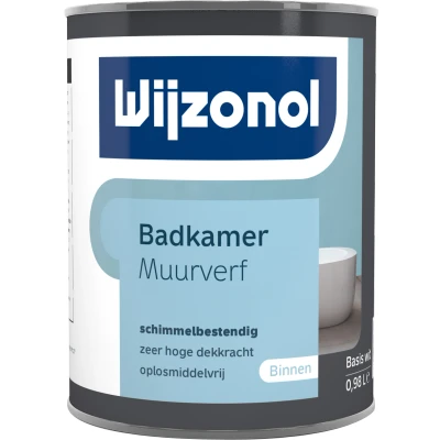Afbeelding van Wijzonol Badkamer Muurverf 1 liter Muurverven