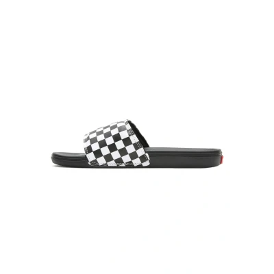 Afbeelding van Vans LA Costa Slideon Unisex Badslippers, Maat: 40.5, (checkerboard) true white/black Kunststof